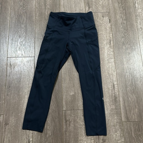 Lululemon Time To Sweat Crop True Navy | SIZE: 4 - Picture 7 of 12